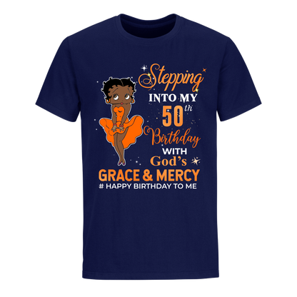 50 STEPPING BLESSED B.B 4 ORANGE UNISEX SHIRT