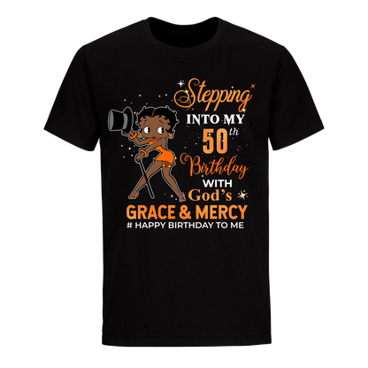 50 STEPPING BLESSED B.B 5 ORANGE UNISEX SHIRT