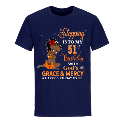 51 STEPPING BLESSED B.B 6 ORANGE UNISEX SHIRT