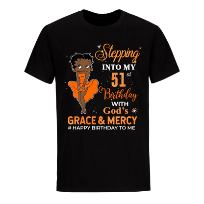 51 STEPPING BLESSED B.B 4 ORANGE UNISEX SHIRT