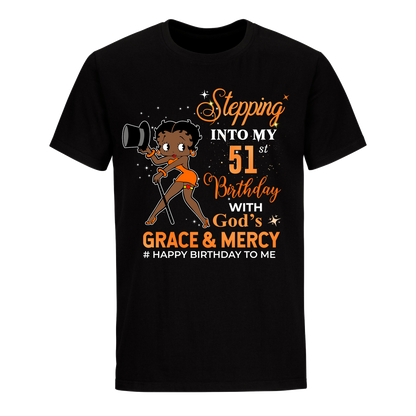 51 STEPPING BLESSED B.B 5 ORANGE UNISEX SHIRT