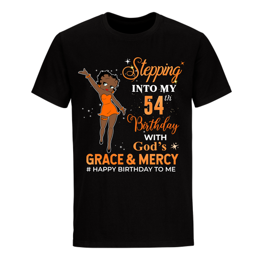 54 STEPPING BLESSED B.B 2 ORANGE UNISEX SHIRT