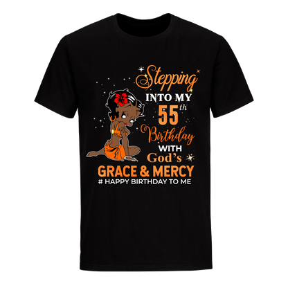 55 STEPPING BLESSED B.B 6 ORANGE UNISEX SHIRT