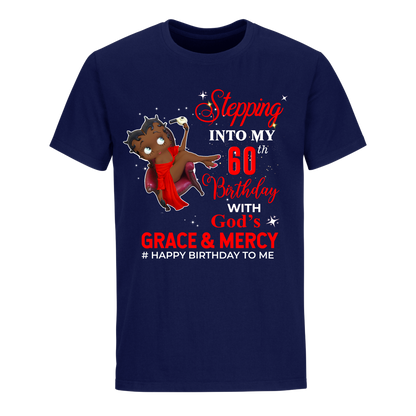 60 STEPPING BLESSED B.B 1 RED UNISEX SHIRT