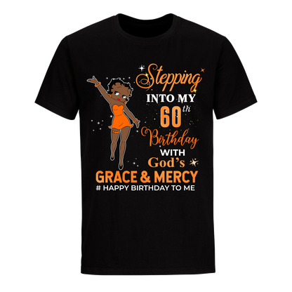 60 STEPPING BLESSED B.B 2 ORANGE UNISEX SHIRT