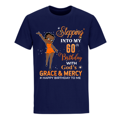 60 STEPPING BLESSED B.B 2 ORANGE UNISEX SHIRT