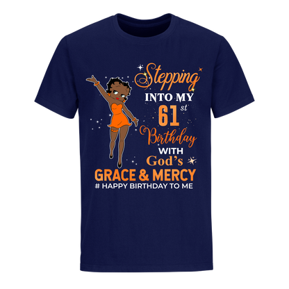 61 STEPPING BLESSED B.B 2 ORANGE UNISEX SHIRT