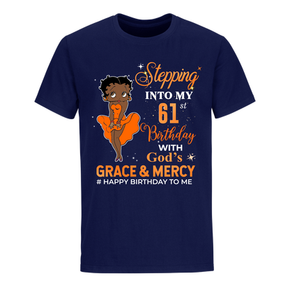 61 STEPPING BLESSED B.B 4 ORANGE UNISEX SHIRT