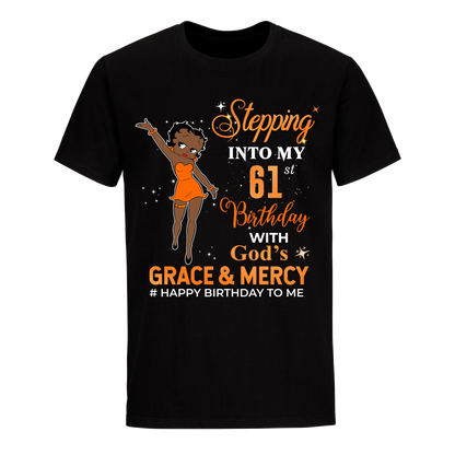 61 STEPPING BLESSED B.B 2 ORANGE UNISEX SHIRT