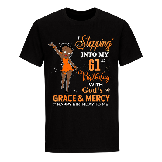 61 STEPPING BLESSED B.B 2 ORANGE UNISEX SHIRT