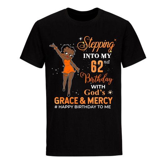 62 STEPPING BLESSED B.B 2 ORANGE UNISEX SHIRT