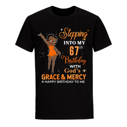 67 STEPPING BLESSED B.B 2 ORANGE UNISEX SHIRT