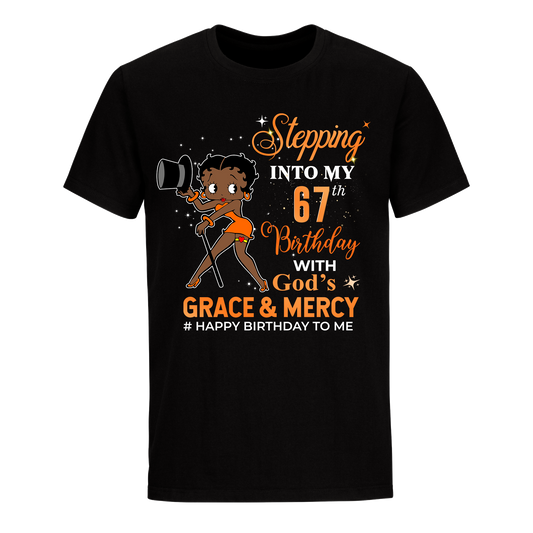 67 STEPPING BLESSED B.B 5 ORANGE UNISEX SHIRT