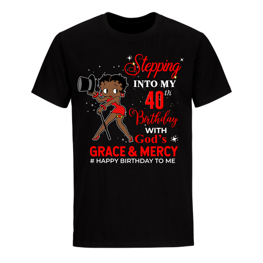 40 STEPPING BLESSED B.B 5 RED UNISEX SHIRT