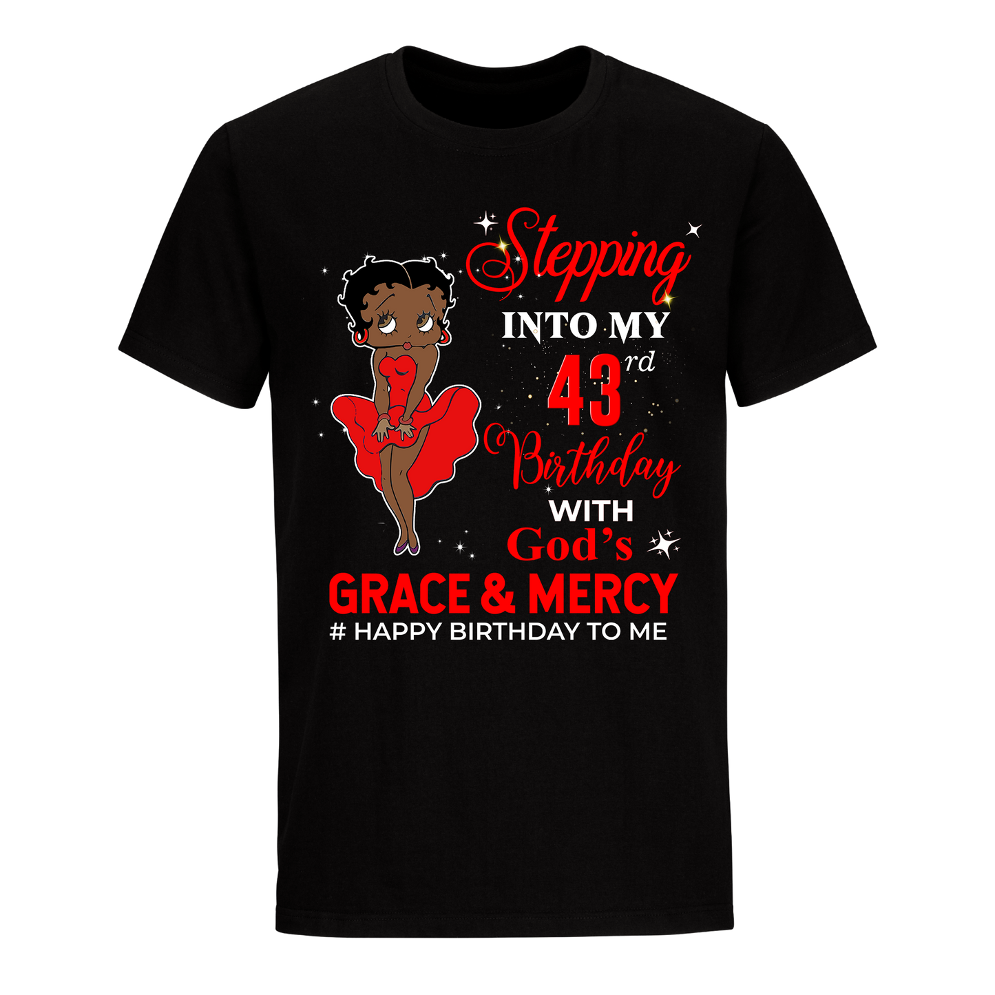 43 STEPPING BLESSED B.B 3 RED UNISEX SHIRT