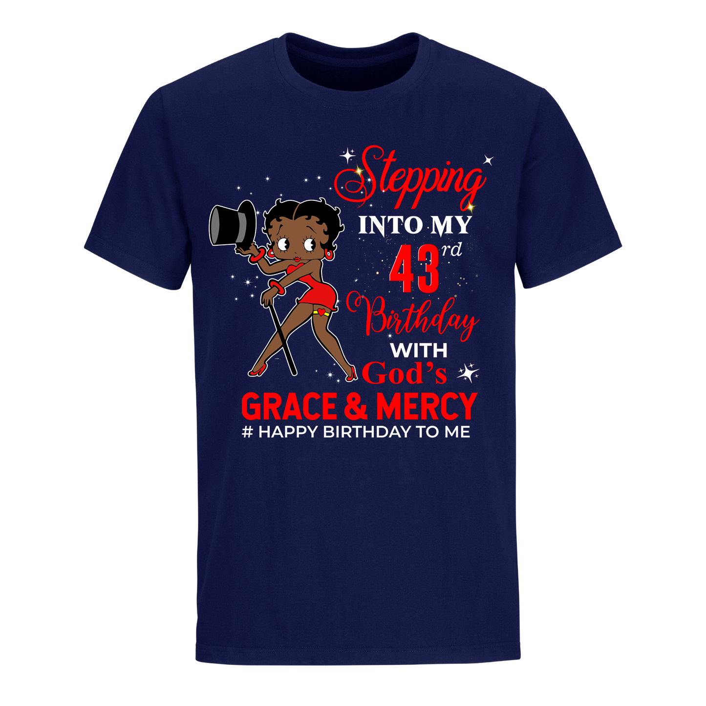 43 STEPPING BLESSED B.B 5 RED UNISEX SHIRT