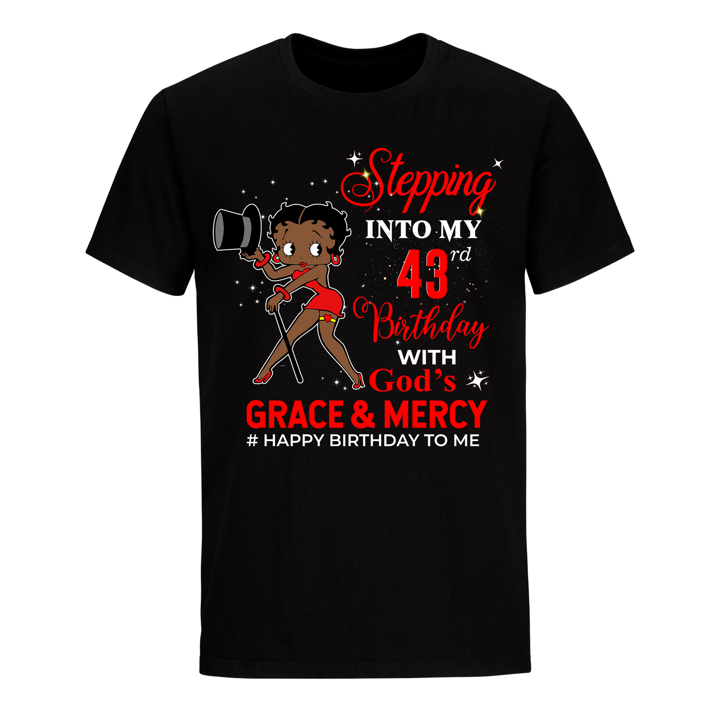 43 STEPPING BLESSED B.B 5 RED UNISEX SHIRT