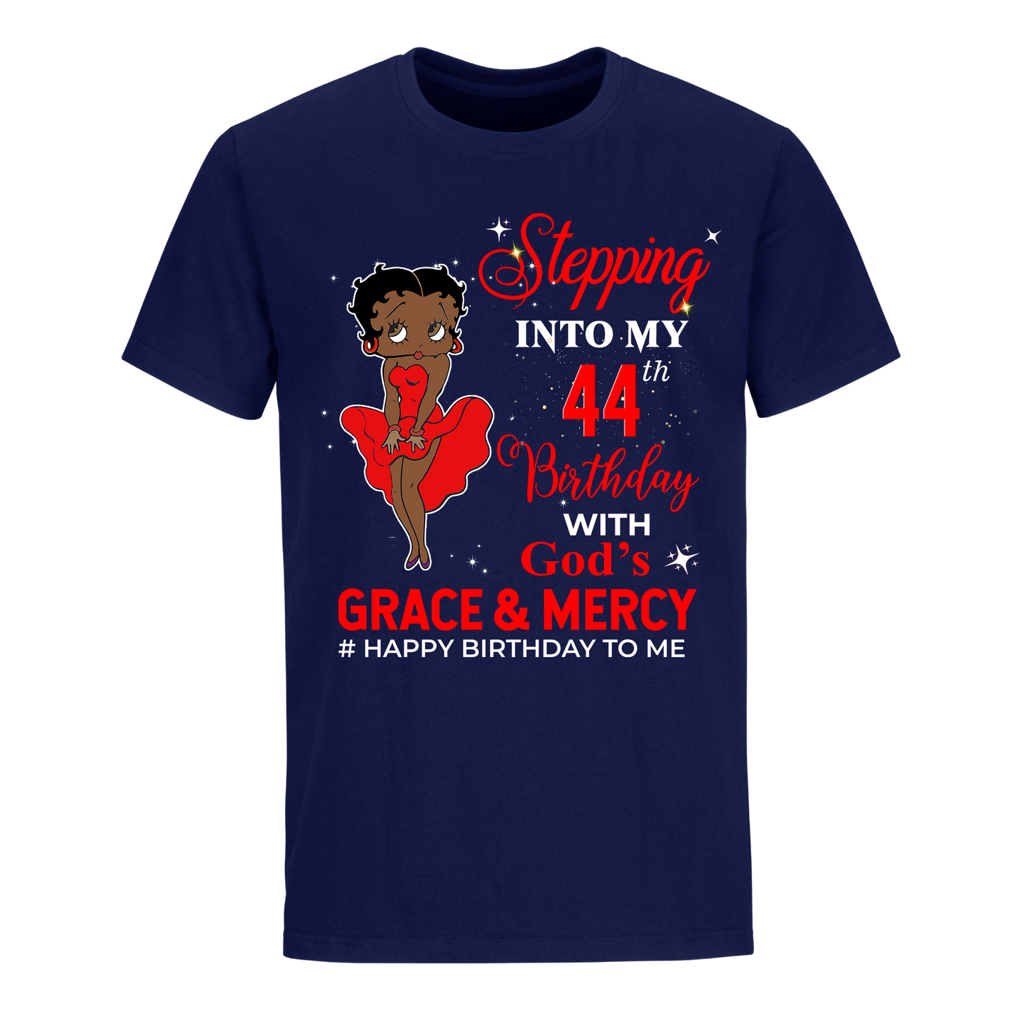 44 STEPPING BLESSED B.B 3 RED UNISEX SHIRT