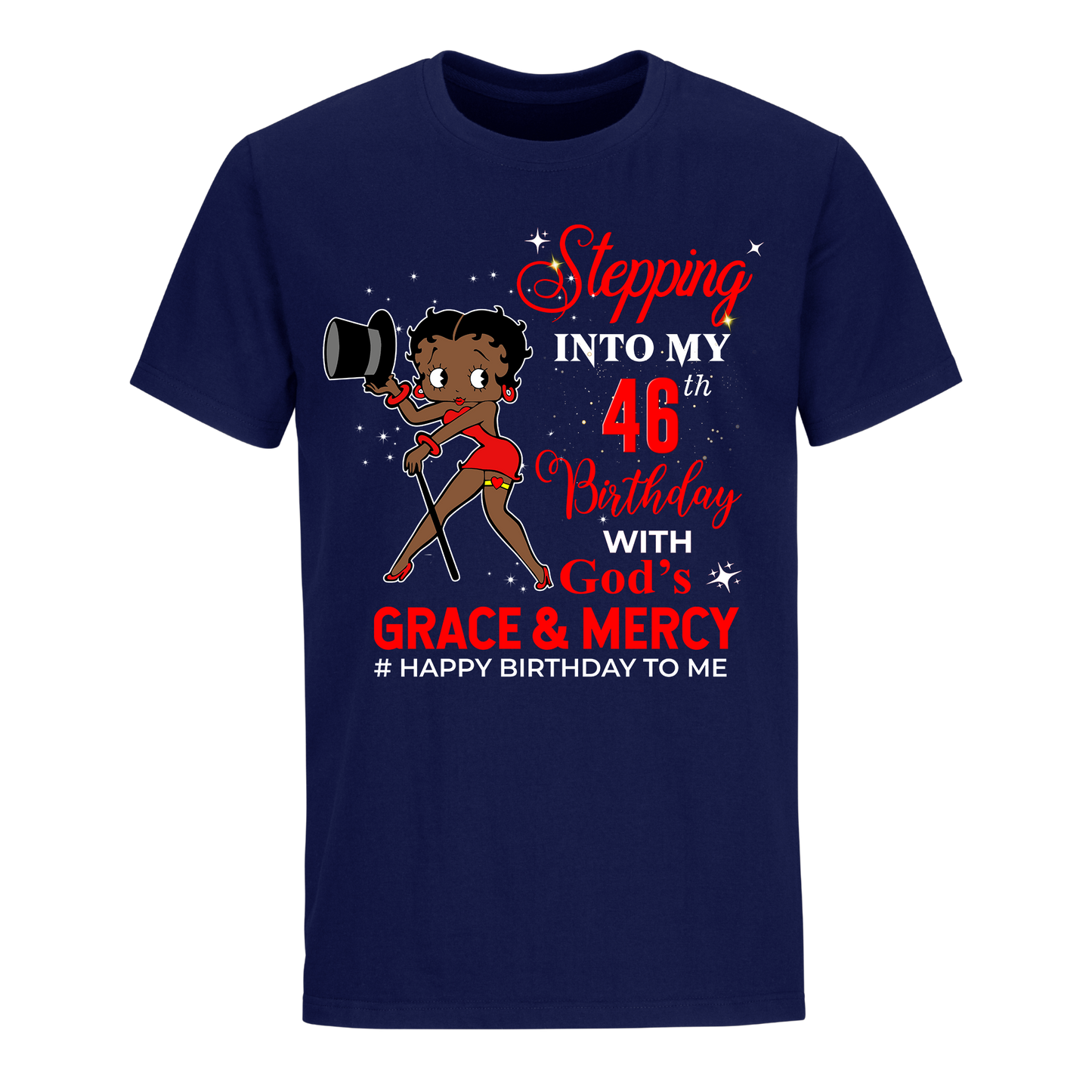 46 STEPPING BLESSED B.B 5 RED UNISEX SHIRT