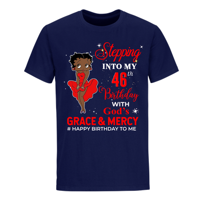 46 STEPPING BLESSED B.B 3 RED UNISEX SHIRT