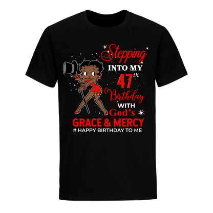 47 STEPPING BLESSED B.B 5 RED UNISEX SHIRT