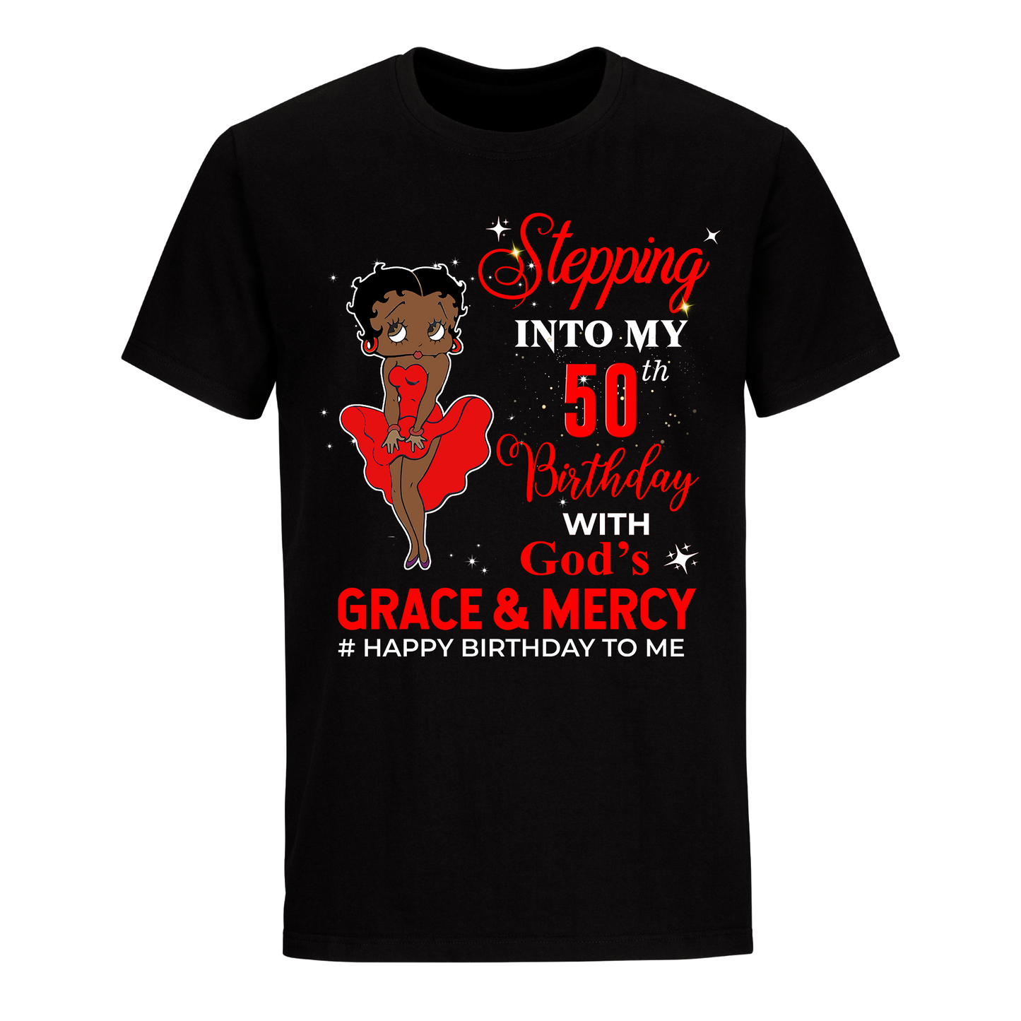 50 STEPPING BLESSED B.B 3 RED UNISEX SHIRT