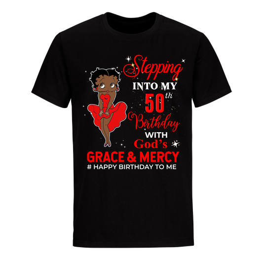 50 STEPPING BLESSED B.B 3 RED UNISEX SHIRT