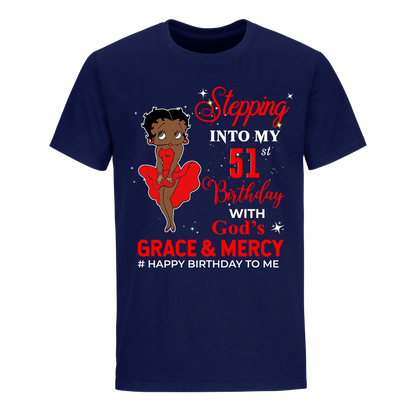 51 STEPPING BLESSED B.B 3 RED UNISEX SHIRT