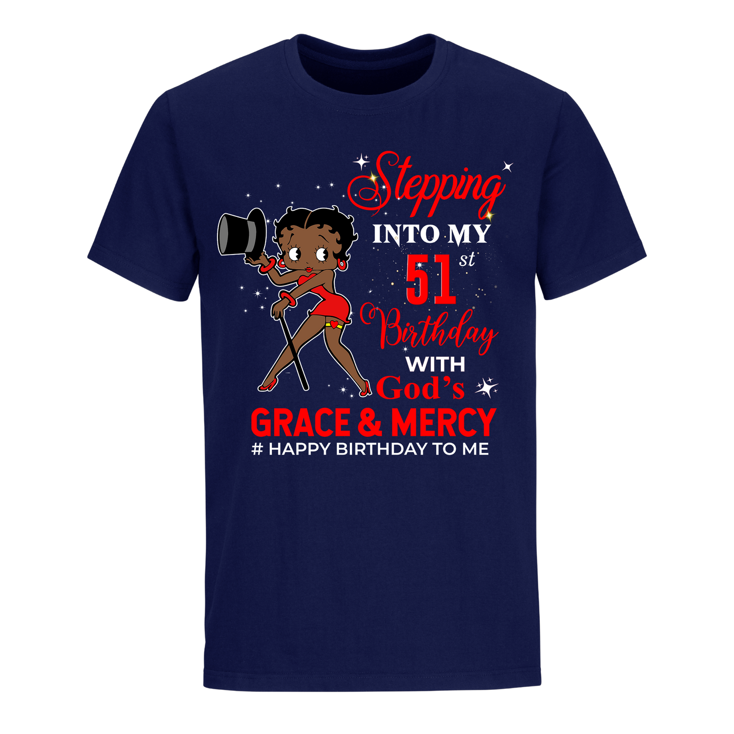 51 STEPPING BLESSED B.B 5 RED UNISEX SHIRT