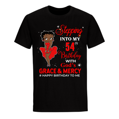 54 STEPPING BLESSED B.B 3 RED UNISEX SHIRT