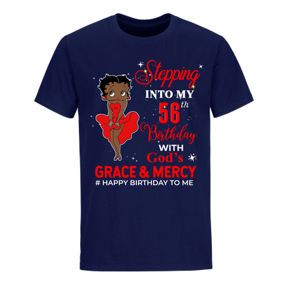 56 STEPPING BLESSED B.B 3 RED UNISEX SHIRT