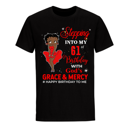 61 STEPPING BLESSED B.B 3 RED UNISEX SHIRT