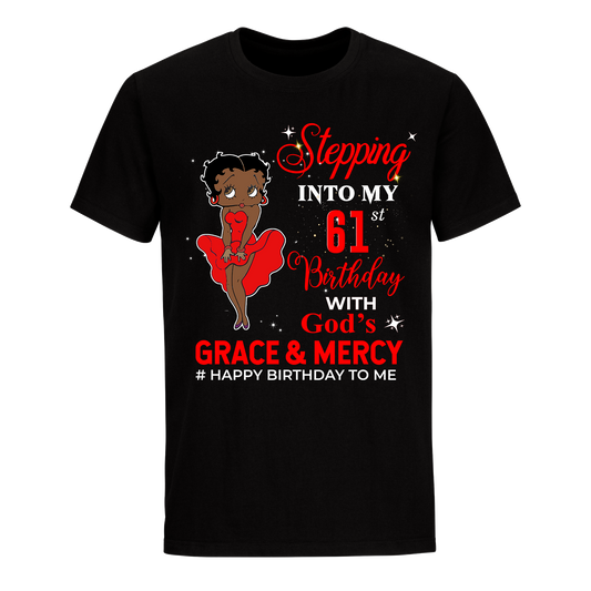 61 STEPPING BLESSED B.B 3 RED UNISEX SHIRT