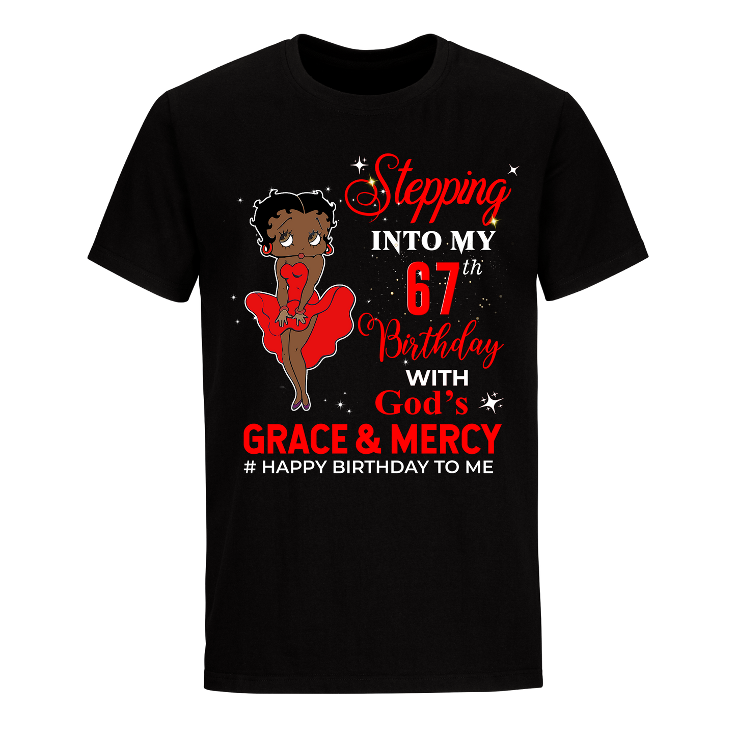 67 STEPPING BLESSED B.B 3 RED UNISEX SHIRT