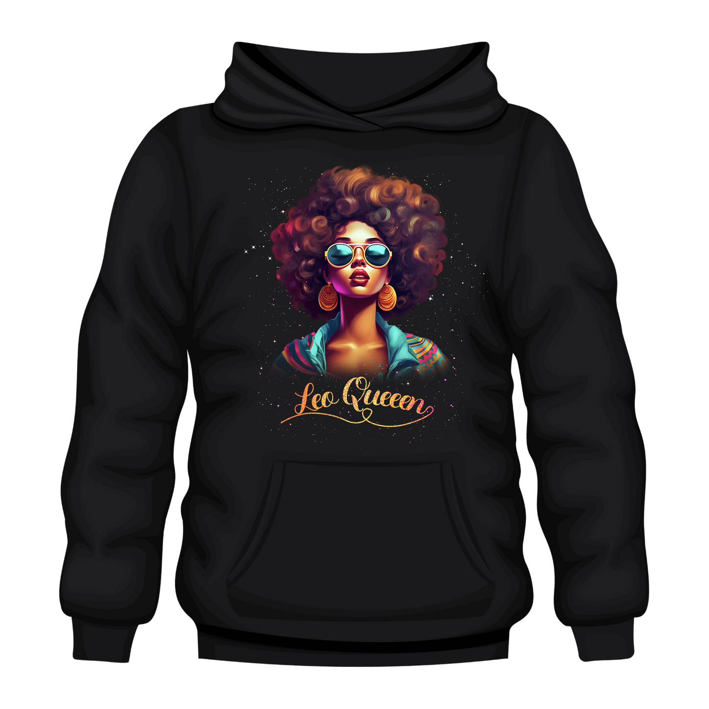 Sunsign Queen Leo Hooded Unisex Sweatshirt