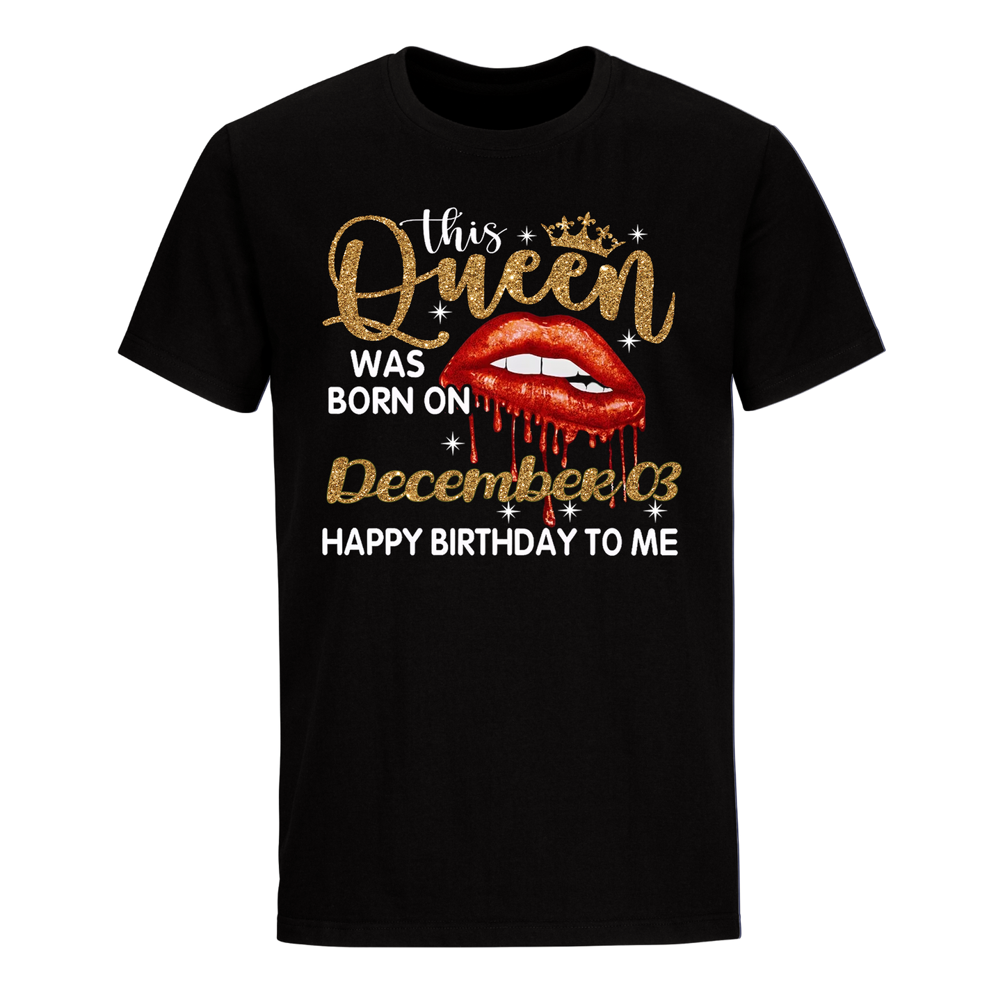 THIS QUEEN WAS BORN ON DECEMBER 03 UNISEX SHIRT