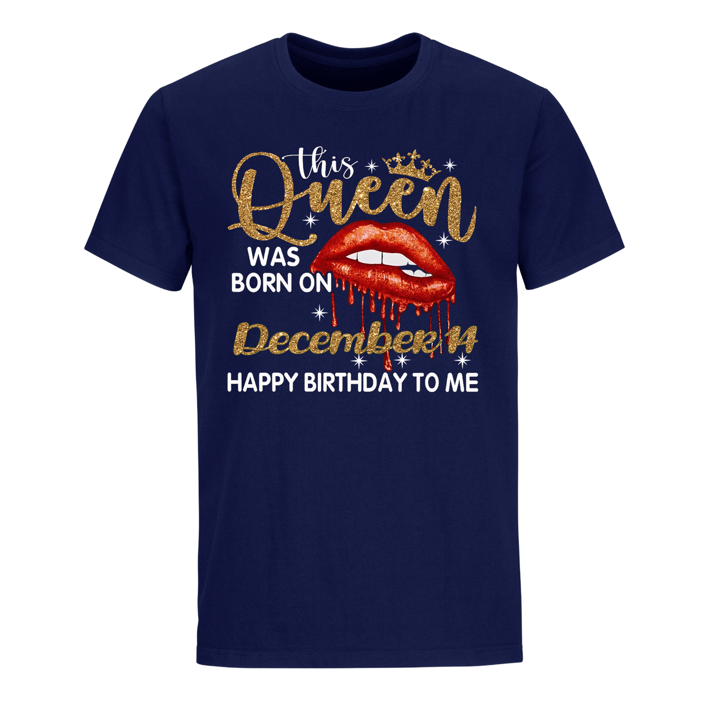 THIS QUEEN WAS BORN ON DECEMBER 14 UNISEX SHIRT