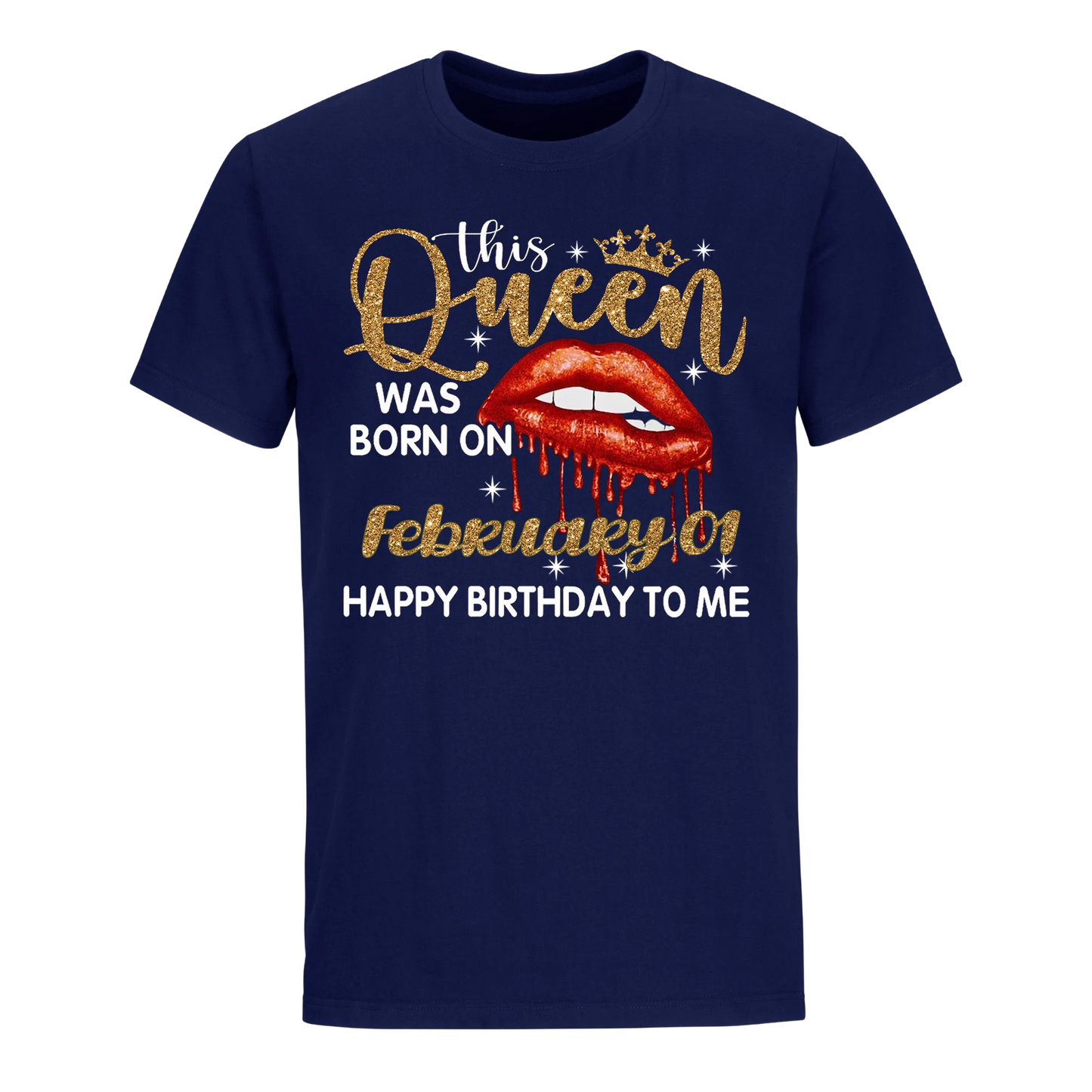 THIS QUEEN WAS BORN ON FEBRUARY 1ST UNISEX SHIRT