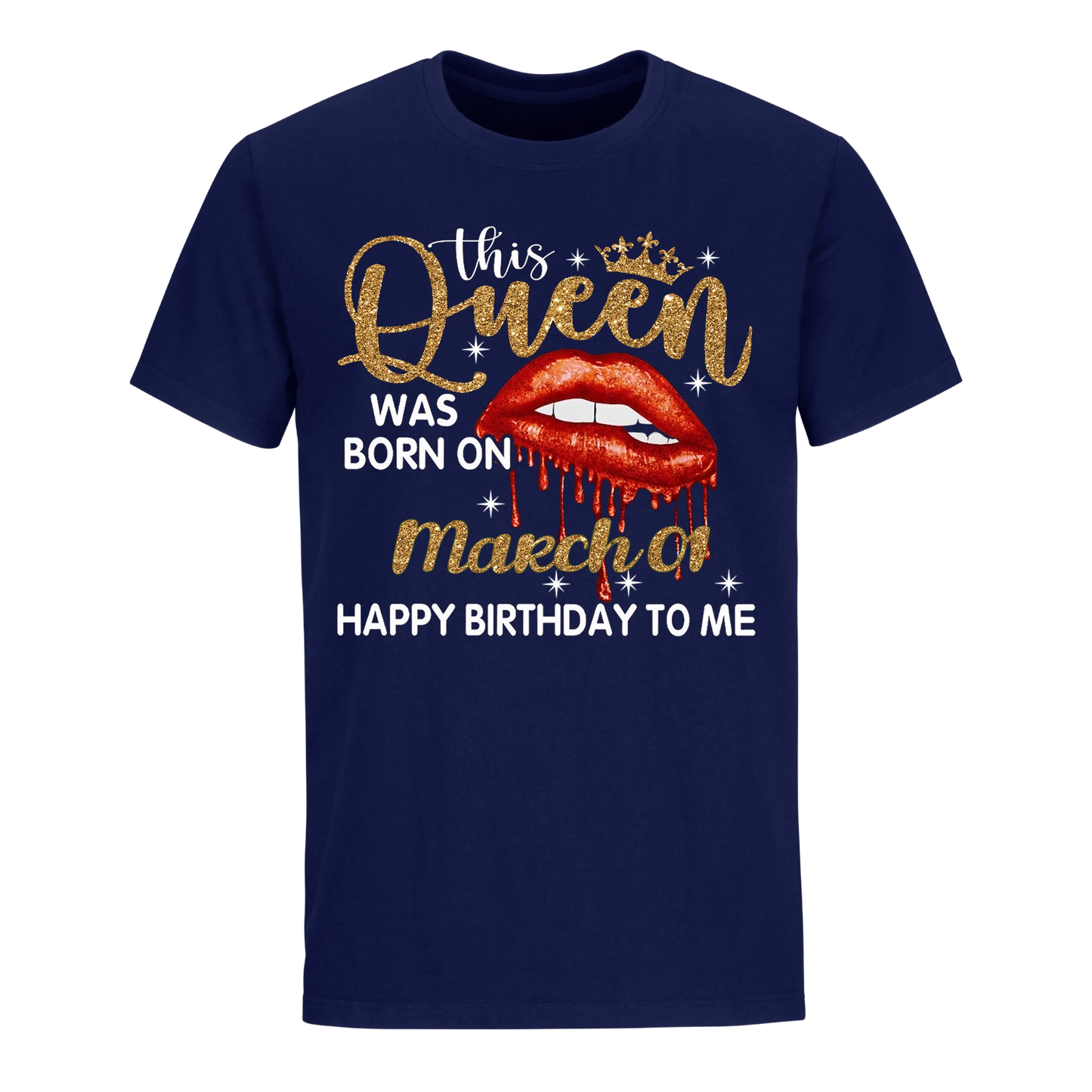 THIS QUEEN WAS BORN ON MARCH 1ST UNISEX SHIRT