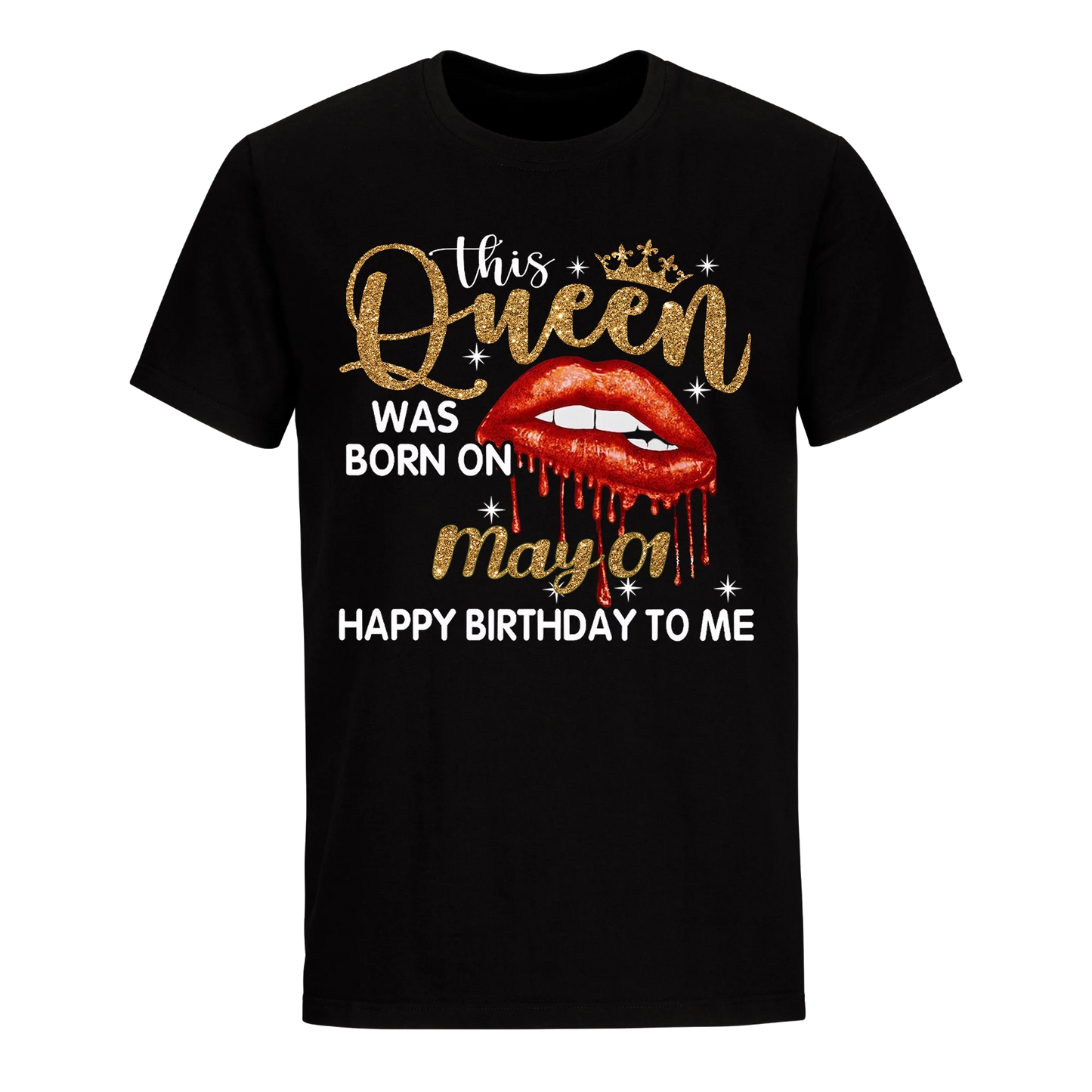 THIS QUEEN WAS BORN ON MAY 1ST UNISEX SHIRT