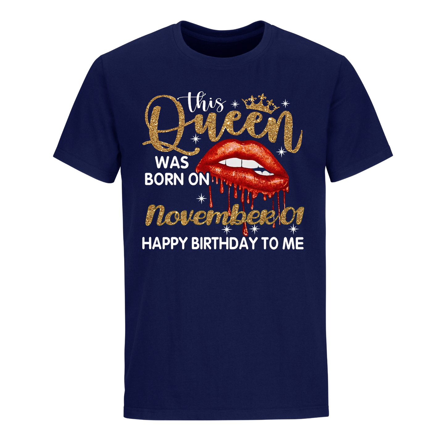 THIS QUEEN WAS BORN ON NOVEMBER 01 UNISEX SHIRT