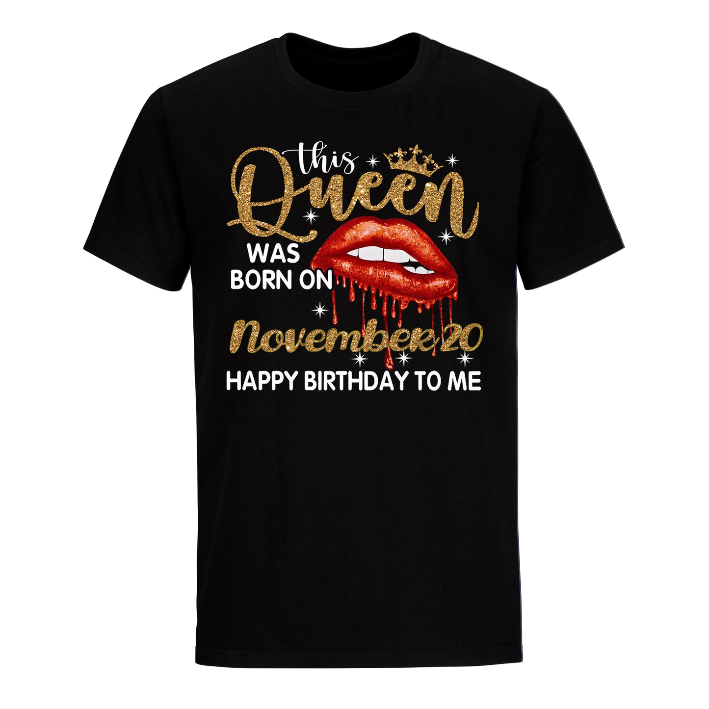 THIS QUEEN WAS BORN ON NOVEMBER 20 UNISEX SHIRT