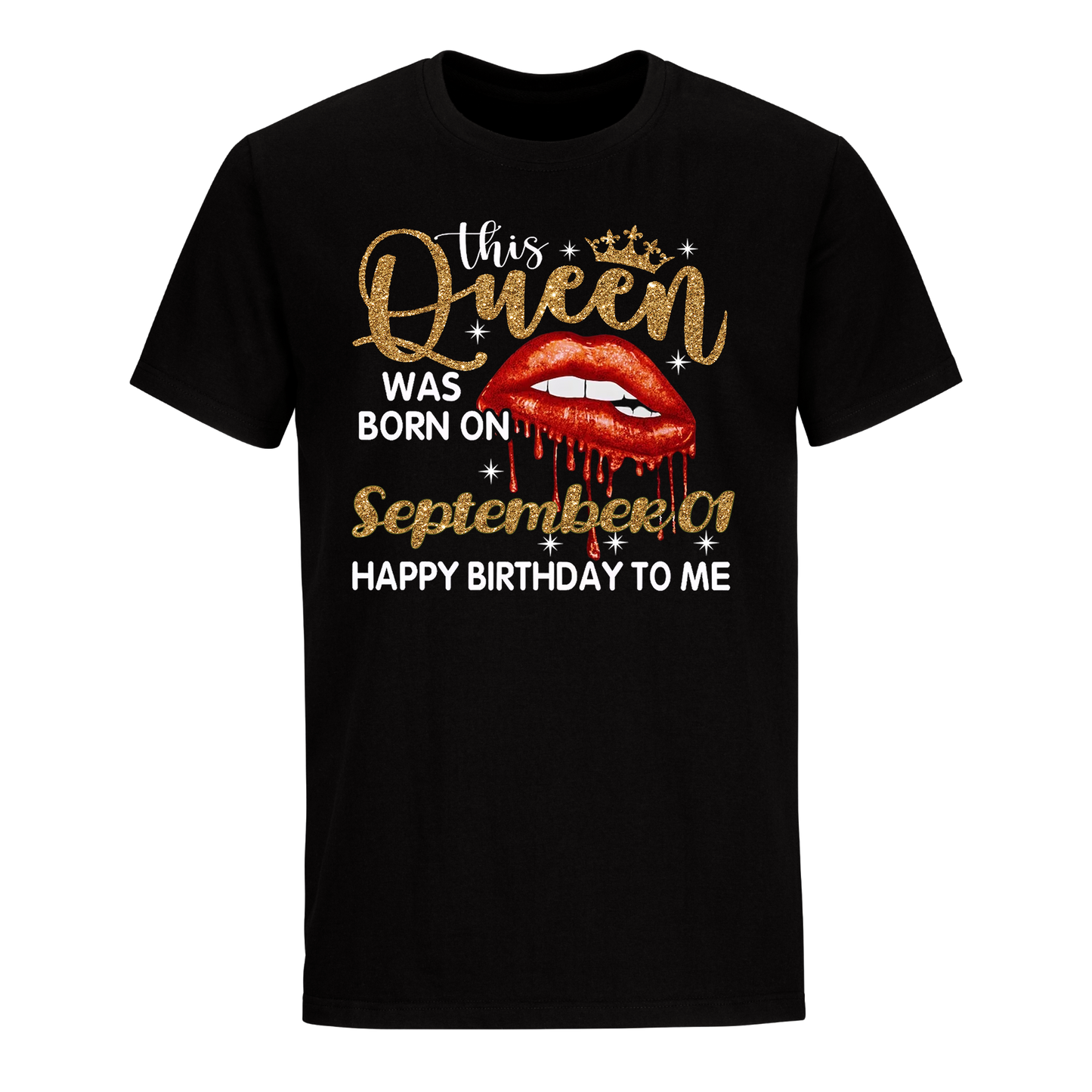 THIS QUEEN WAS BORN ON SEPTEMBER 01 UNISEX SHIRT