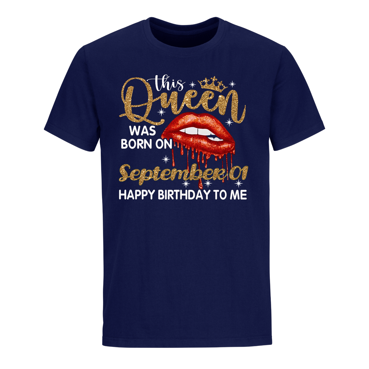 THIS QUEEN WAS BORN ON SEPTEMBER 01 UNISEX SHIRT