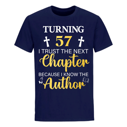 TURNING 57 CHAPTER UNISEX SHIRT