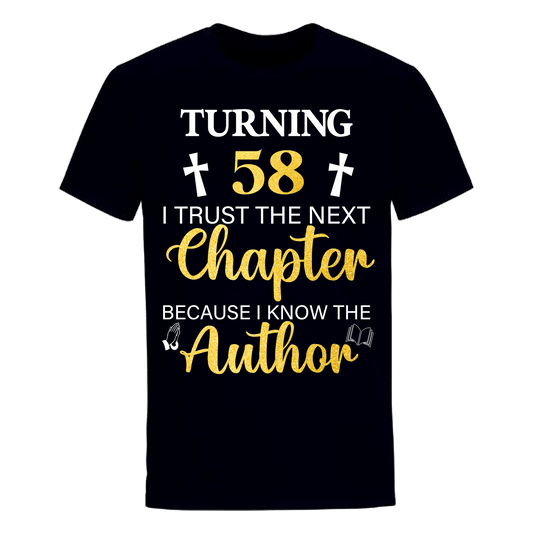 TURNING 58 CHAPTER UNISEX SHIRT