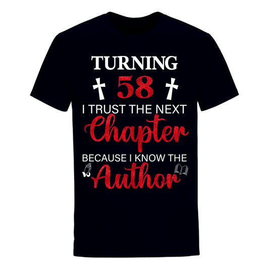 TURNING 58 CHAPTER UNISEX SHIRT