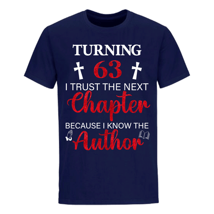 TURNING 63 CHAPTER UNISEX SHIRT