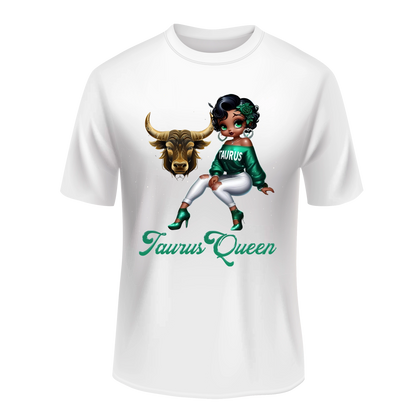 TAURUS QUEEN ZODIAC SUNSIGN UNISEX SHIRT