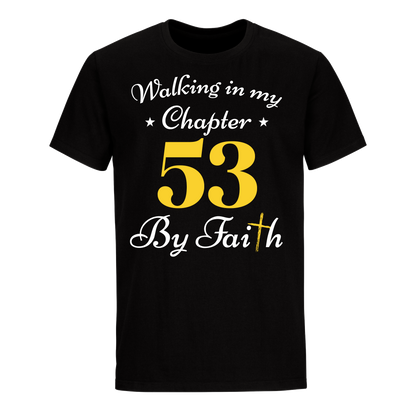 WALKING CHAPTER 53 BY FAITH UNISEX SHIRT